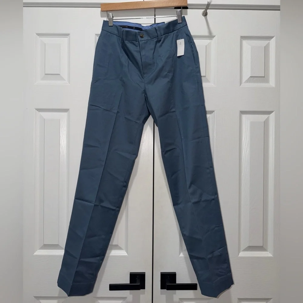 NWT BROOKS BROTHERS‎ CHINO PANTS BLUE 30x32